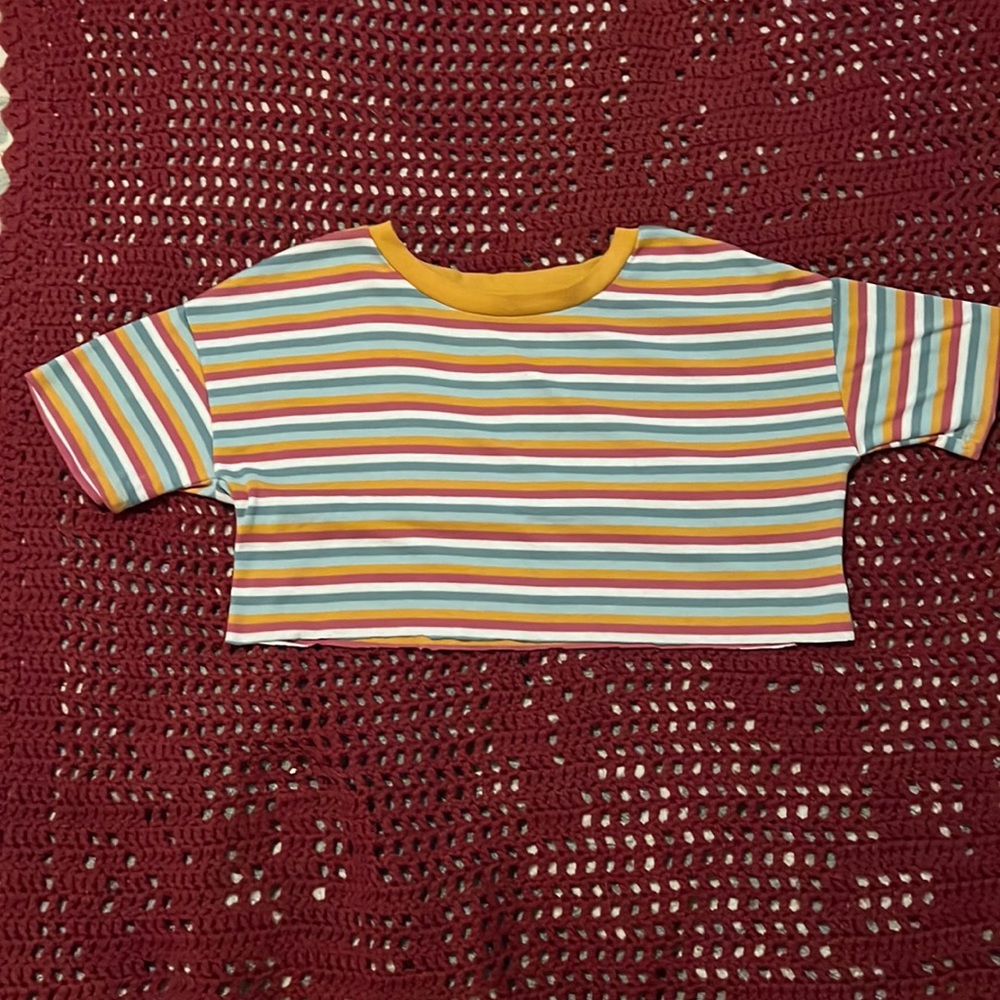 Striped crop top